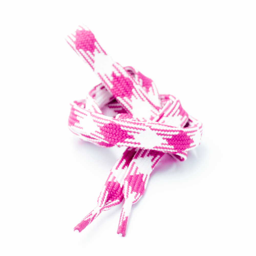 Blanco óptico/Rombo/Rosa Fiusha